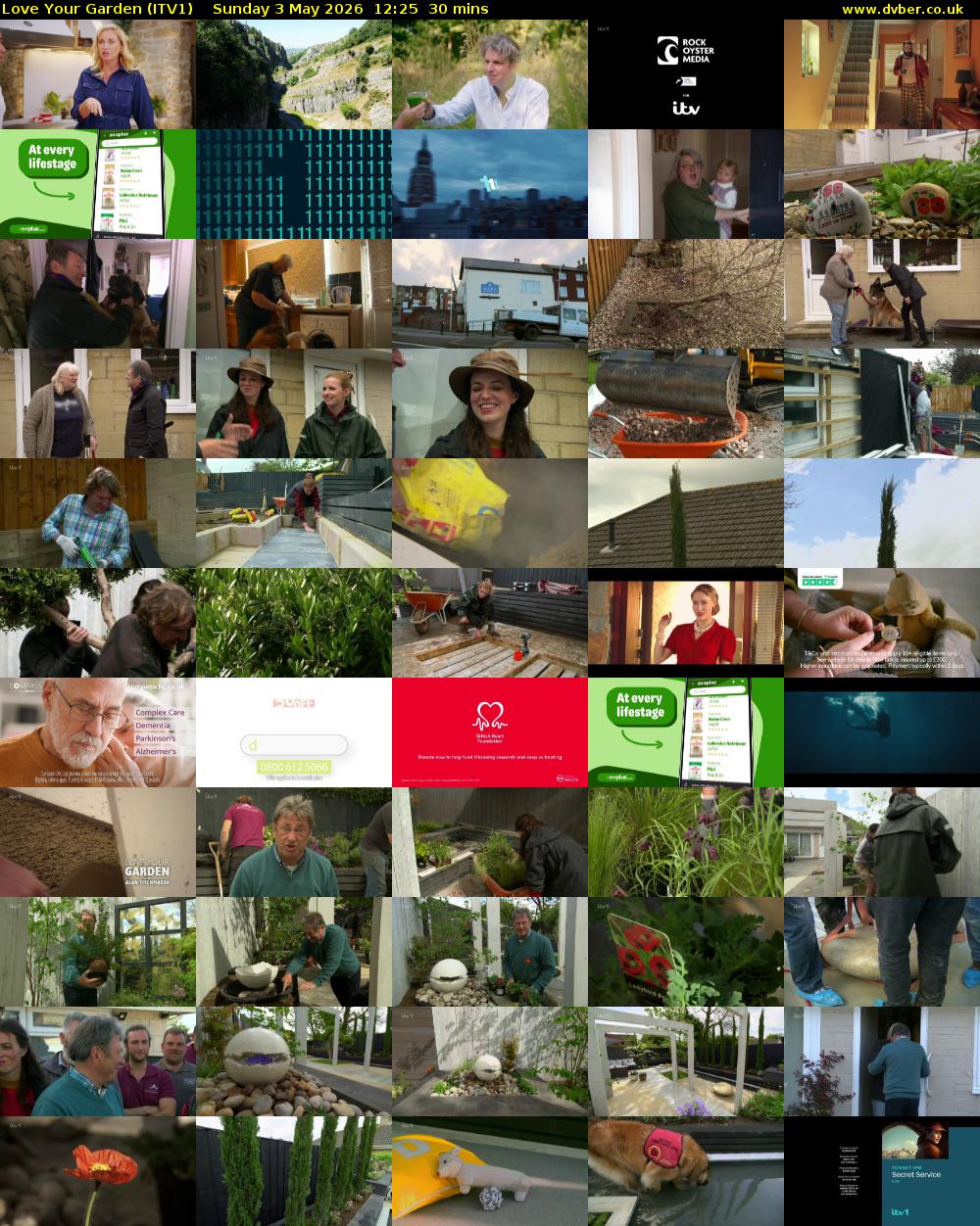 Love Your Garden (ITV1) Sunday 3 May 2026 12:25 - 12:55
