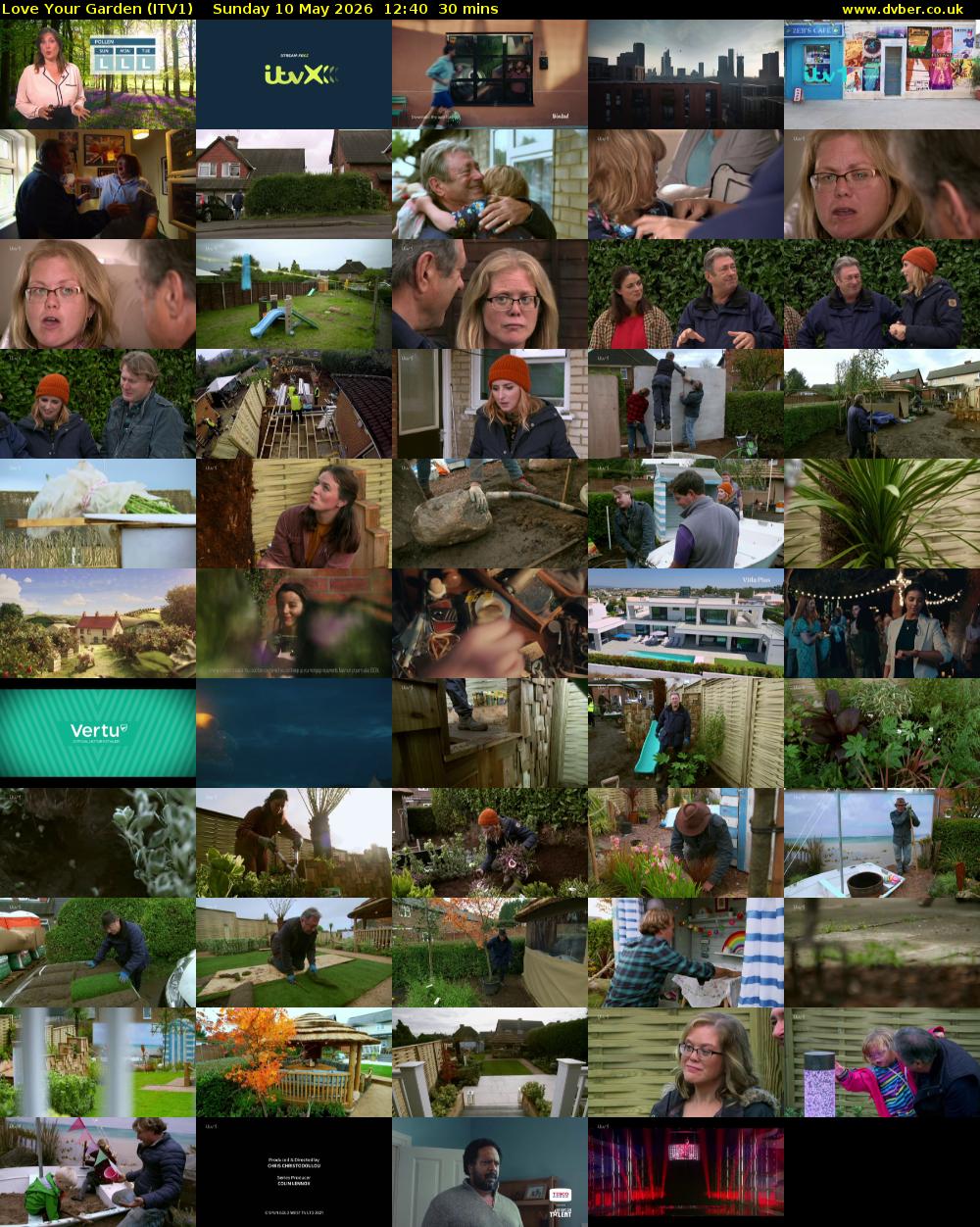 Love Your Garden (ITV1) Sunday 10 May 2026 12:40 - 13:10