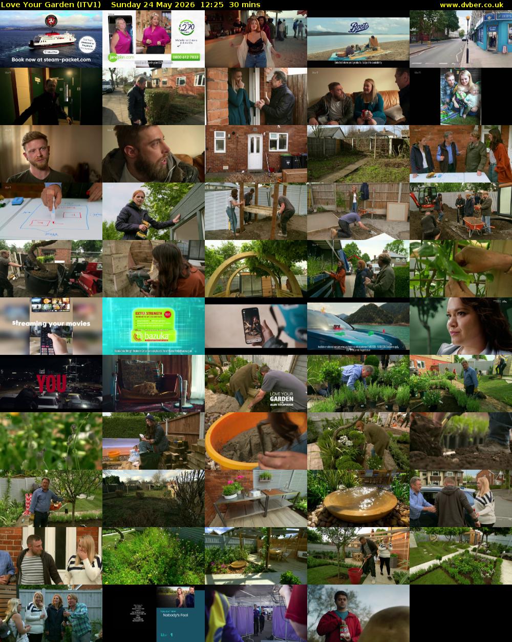 Love Your Garden (ITV1) Sunday 24 May 2026 12:25 - 12:55