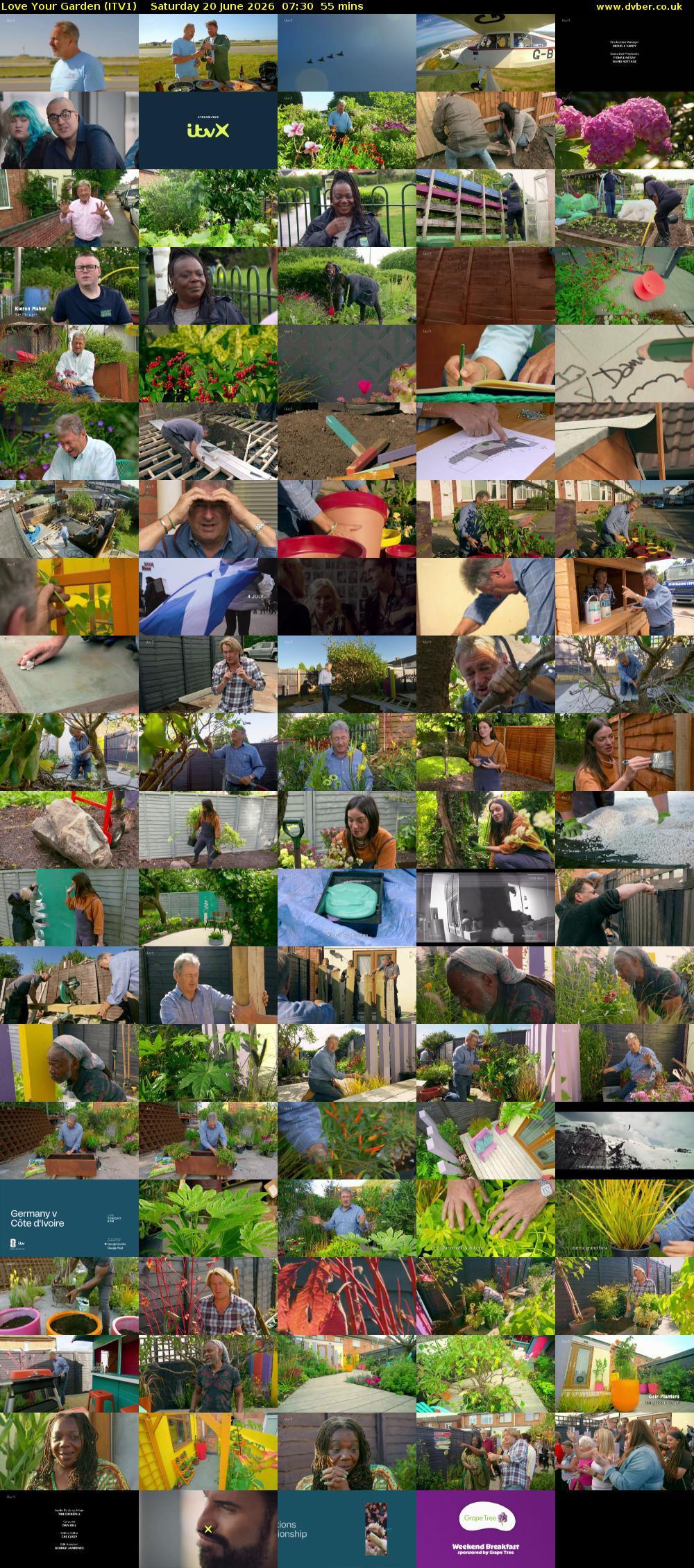 Love Your Garden (ITV1) Saturday 20 June 2026 07:30 - 08:25