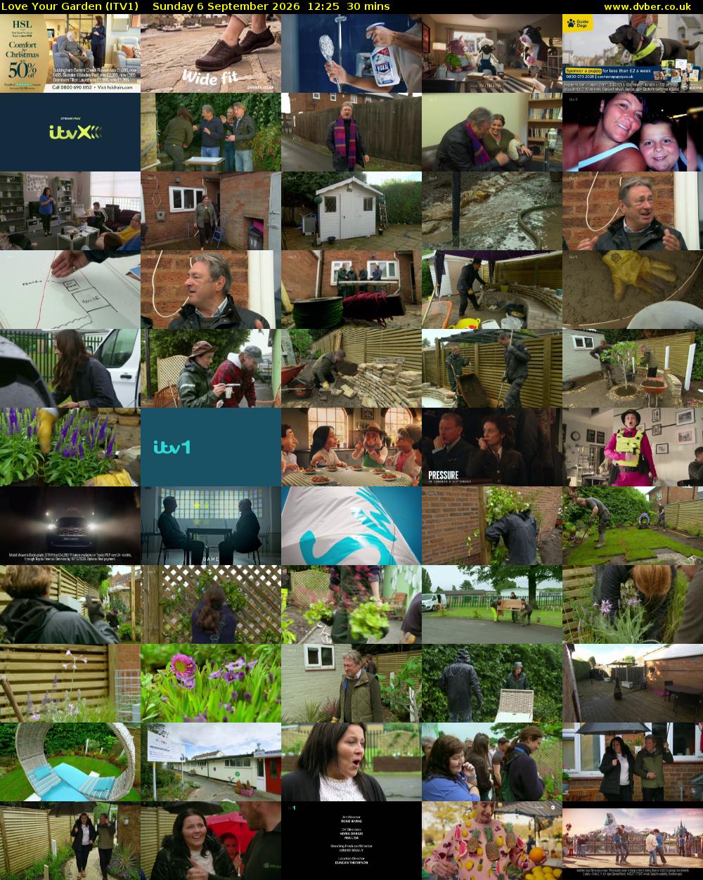 Love Your Garden (ITV1) Sunday 6 September 2026 12:25 - 12:55