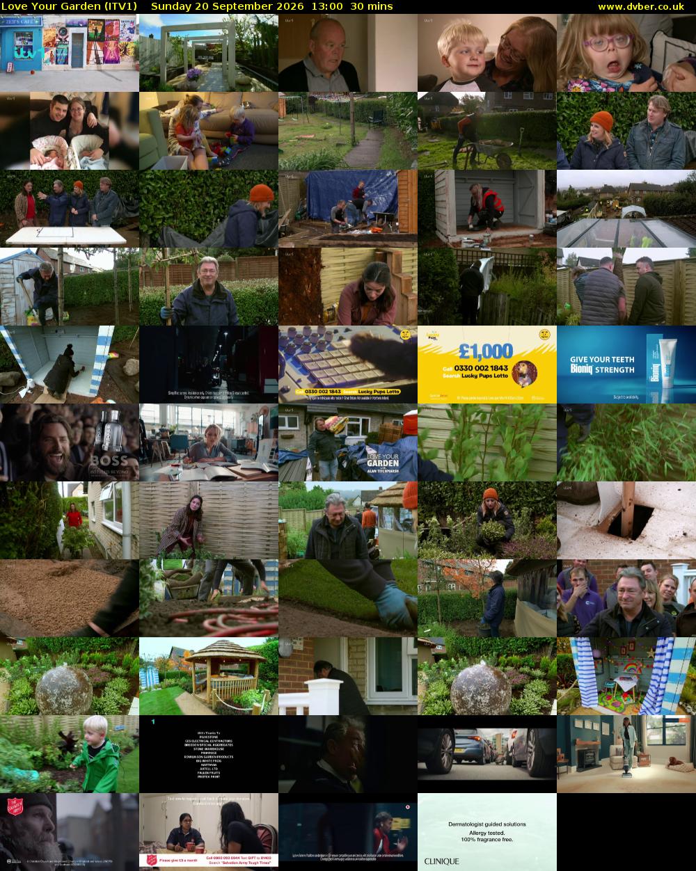 Love Your Garden (ITV1) Sunday 20 September 2026 13:00 - 13:30