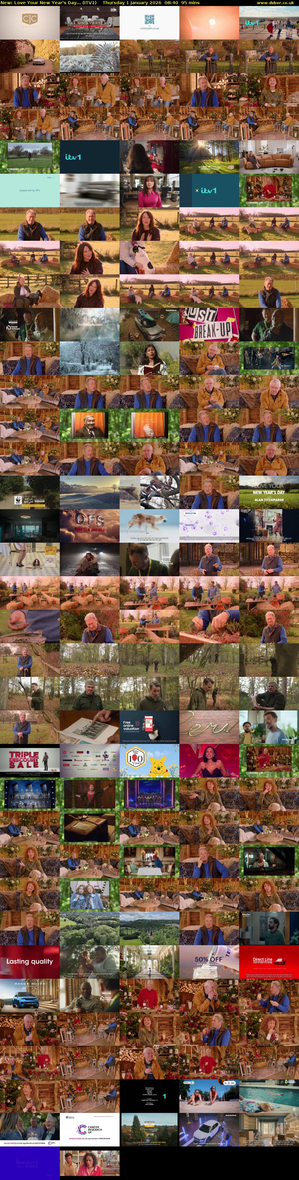 Love Your New Year's Day... (ITV1) Thursday 1 January 2026 08:40 - 10:15