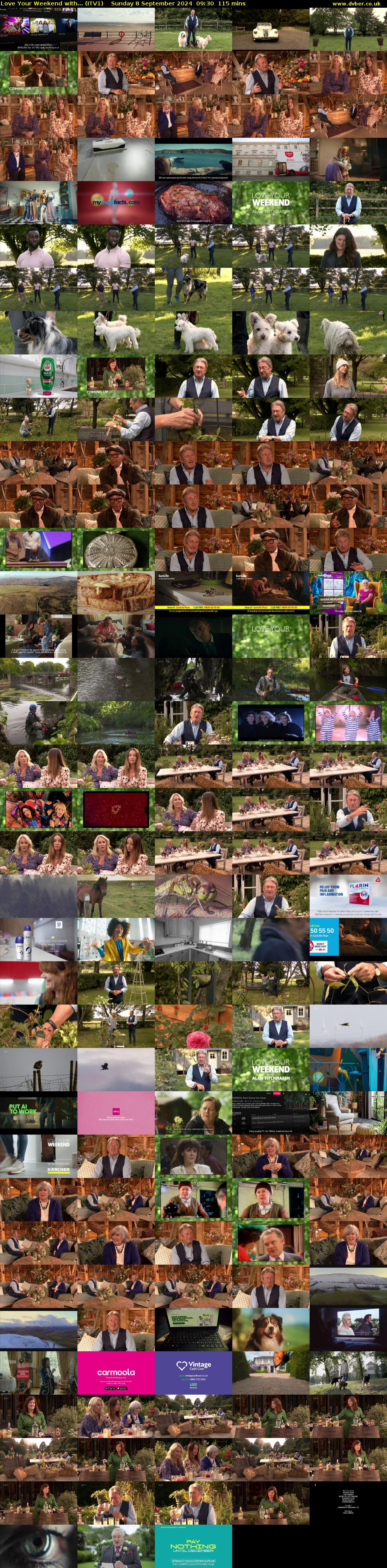 Love Your Weekend with... (ITV1) Sunday 8 September 2024 09:30 - 11:25