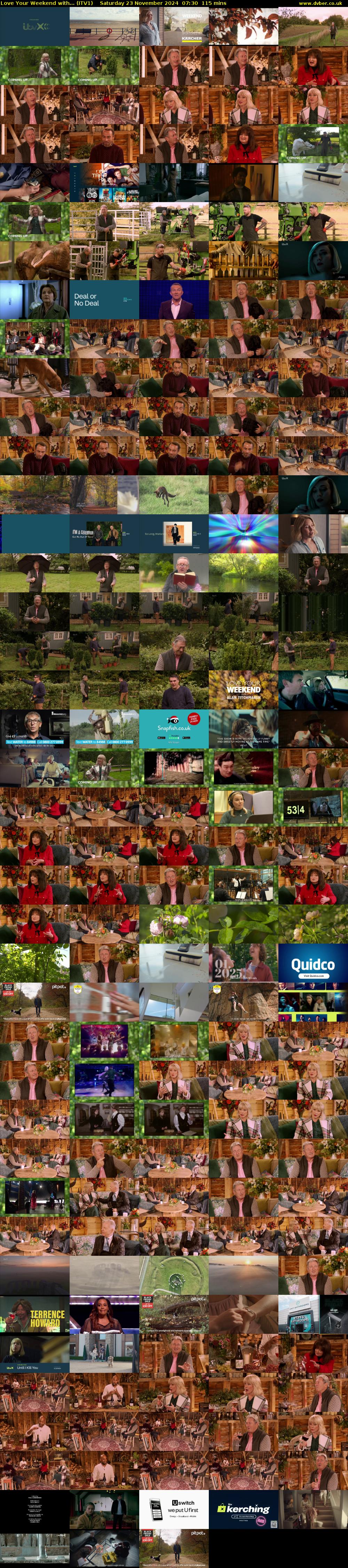 Love Your Weekend with... (ITV1) Saturday 23 November 2024 07:30 - 09:25