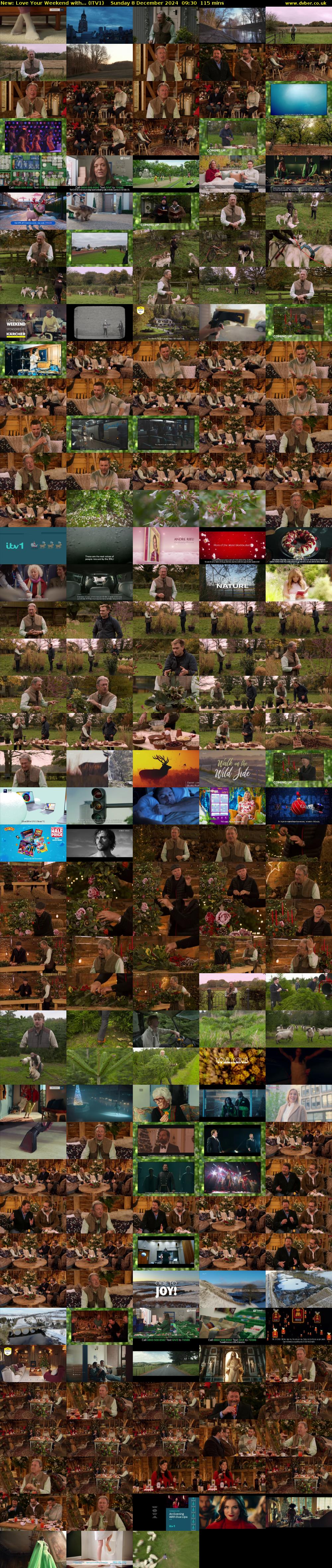 Love Your Weekend with... (ITV1) Sunday 8 December 2024 09:30 - 11:25