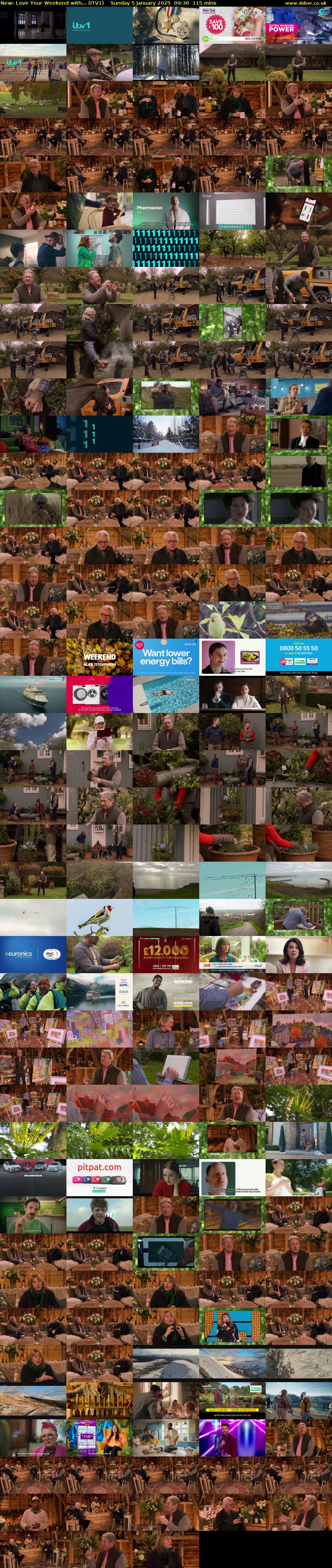 Love Your Weekend with... (ITV1) Sunday 5 January 2025 09:30 - 11:25