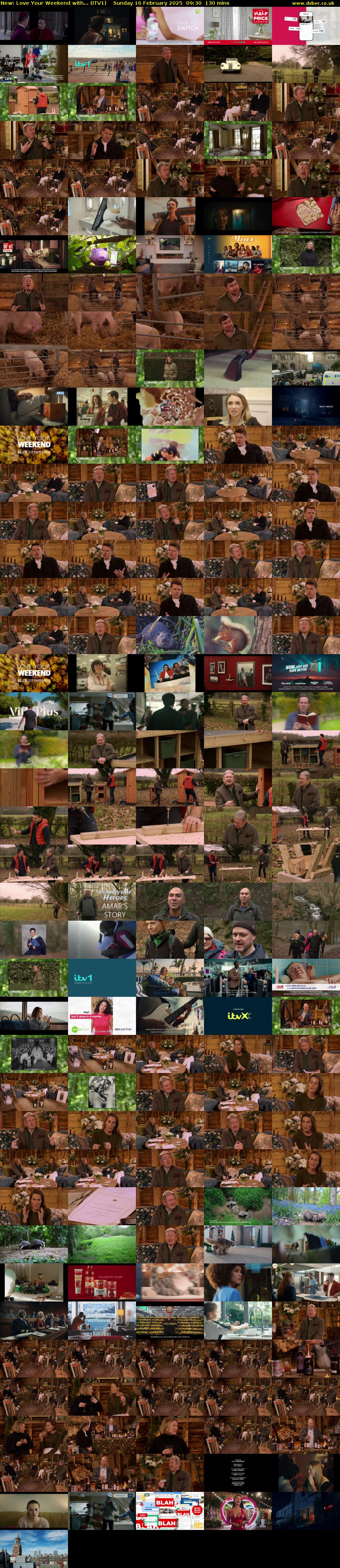 Love Your Weekend with... (ITV1) Sunday 16 February 2025 09:30 - 11:40