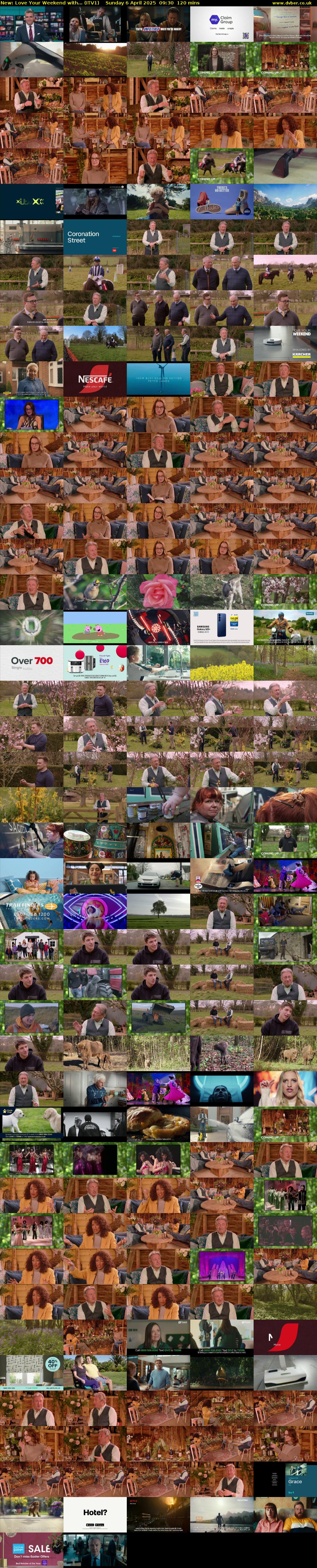 Love Your Weekend with... (ITV1) Sunday 6 April 2025 09:30 - 11:30