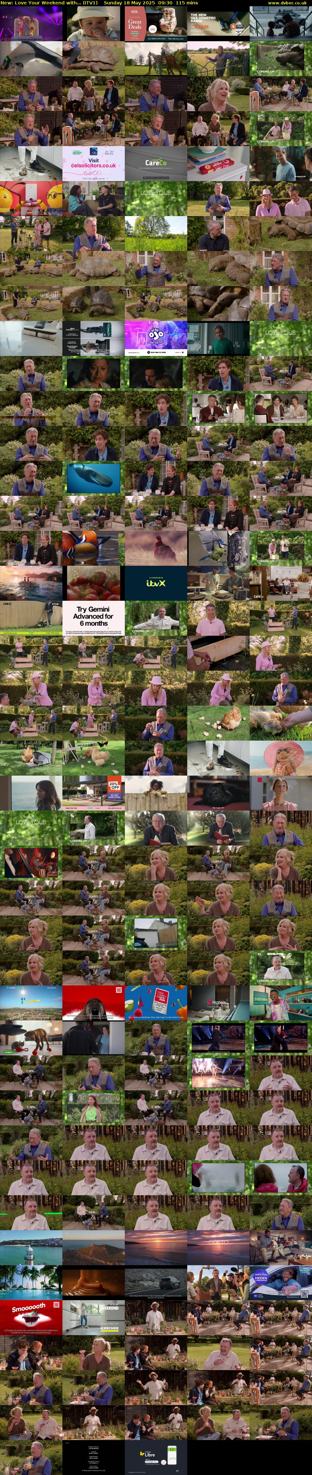 Love Your Weekend with... (ITV1) Sunday 18 May 2025 09:30 - 11:25