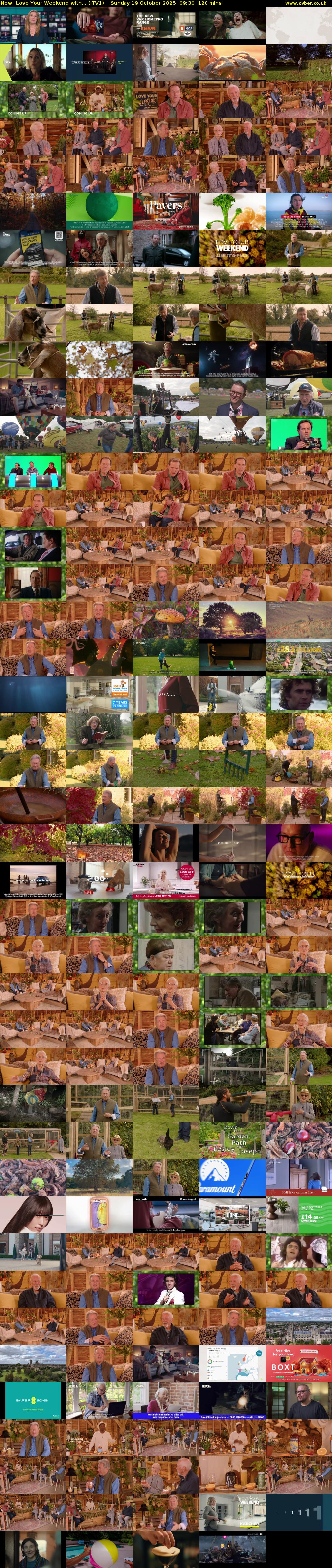 Love Your Weekend with... (ITV1) Sunday 19 October 2025 09:30 - 11:30