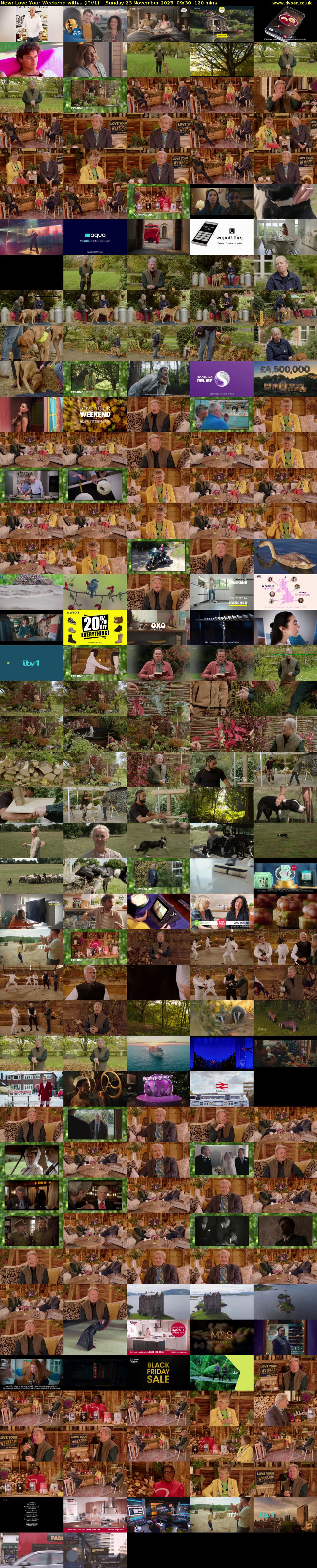 Love Your Weekend with... (ITV1) Sunday 23 November 2025 09:30 - 11:30