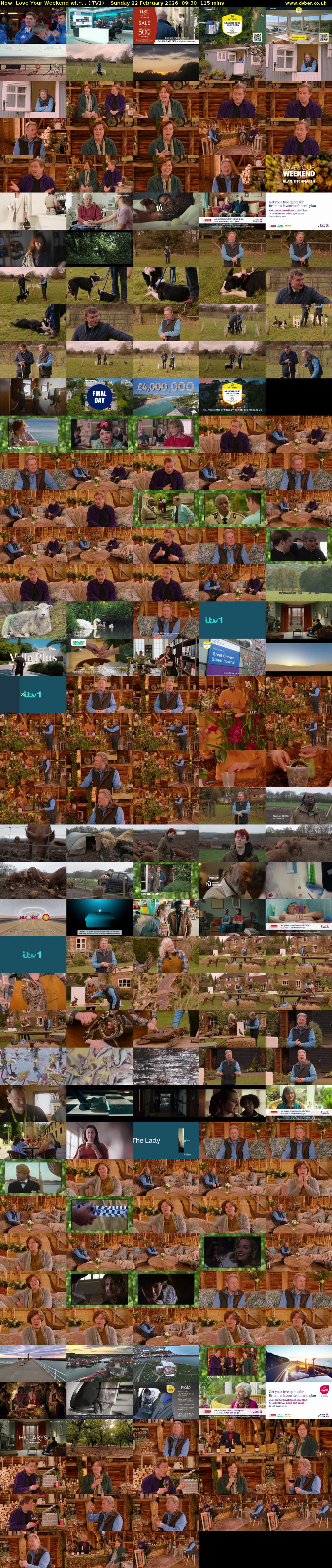 Love Your Weekend with... (ITV1) Sunday 22 February 2026 09:30 - 11:25