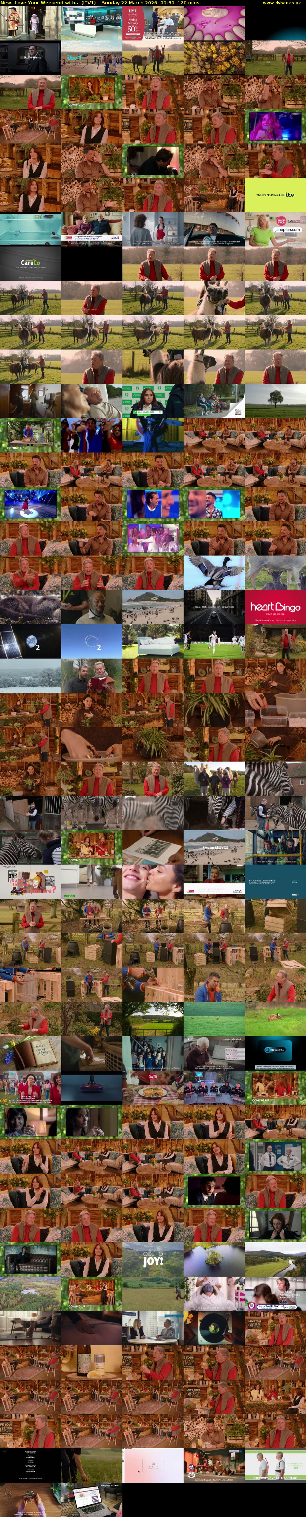 Love Your Weekend with... (ITV1) Sunday 22 March 2026 09:30 - 11:30