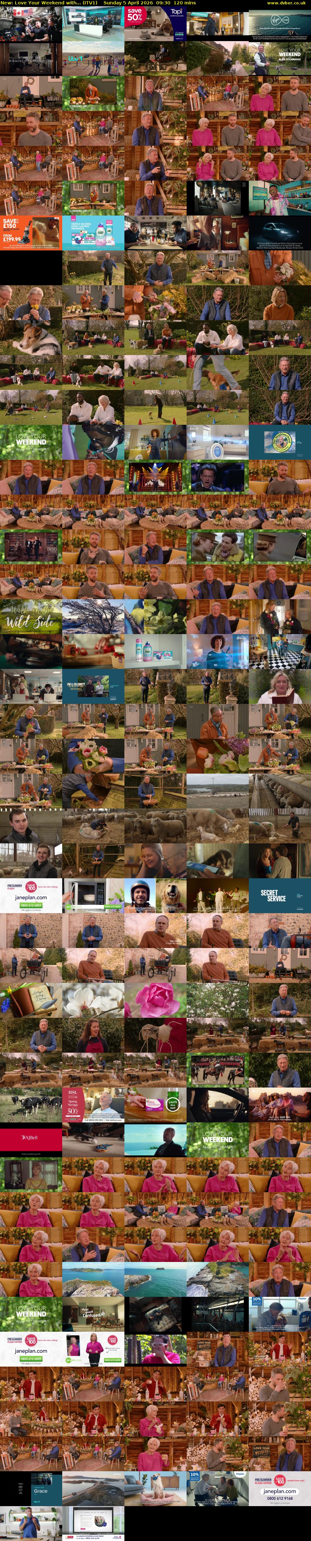 Love Your Weekend with... (ITV1) Sunday 5 April 2026 09:30 - 11:30