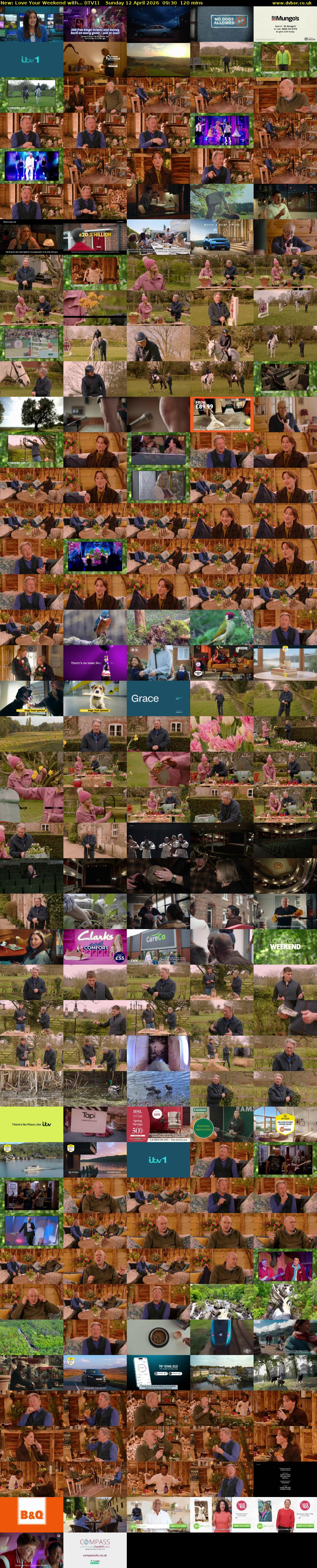 Love Your Weekend with... (ITV1) Sunday 12 April 2026 09:30 - 11:30