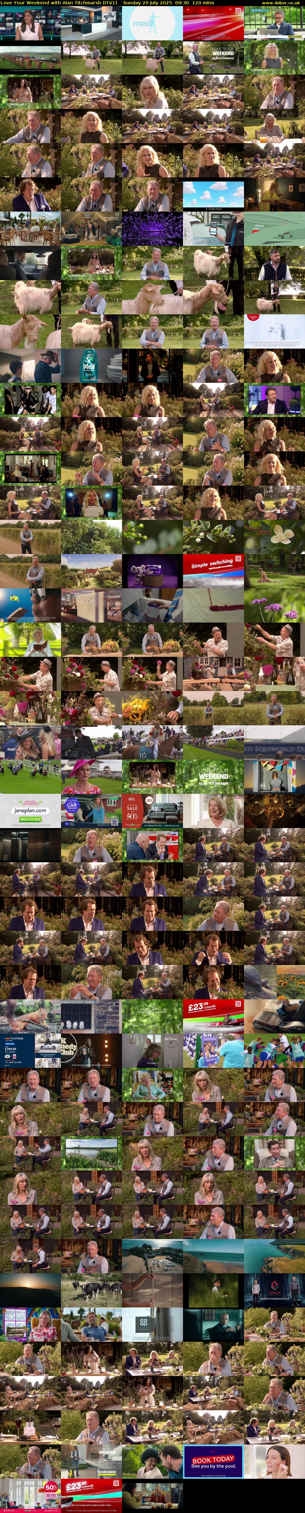Love Your Weekend with Alan Titchmarsh (ITV1) Sunday 20 July 2025 09:30 - 11:30