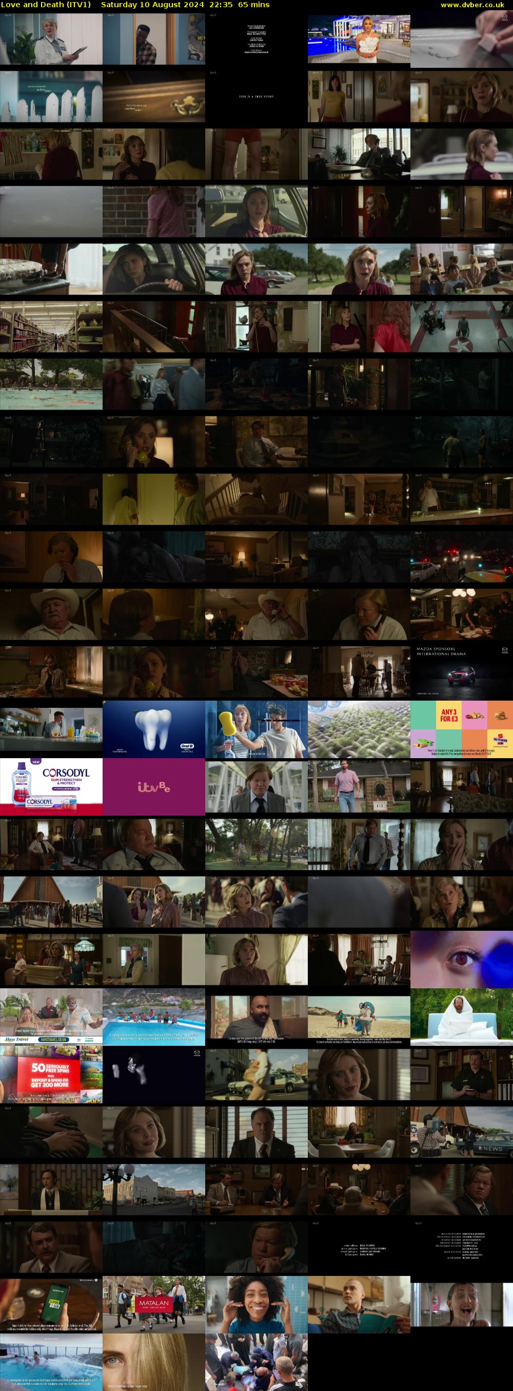 Love and Death (ITV1) Saturday 10 August 2024 22:35 - 23:40