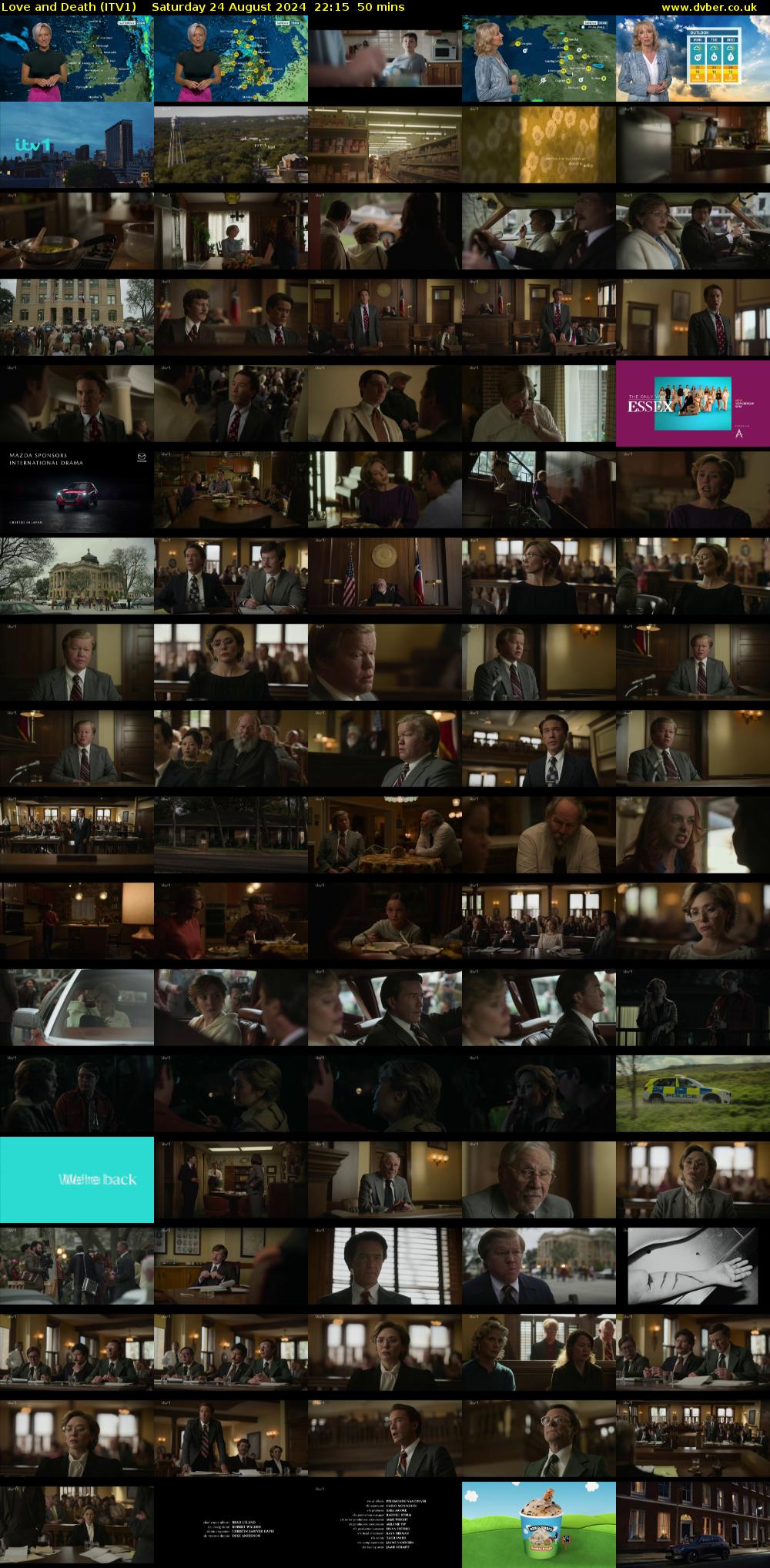 Love and Death (ITV1) Saturday 24 August 2024 22:15 - 23:05