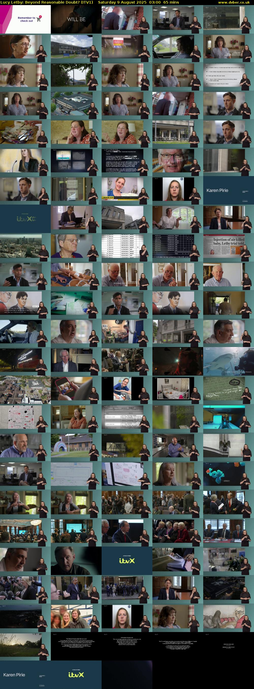 Lucy Letby: Beyond Reasonable Doubt? (ITV1) Saturday 9 August 2025 03:00 - 04:05