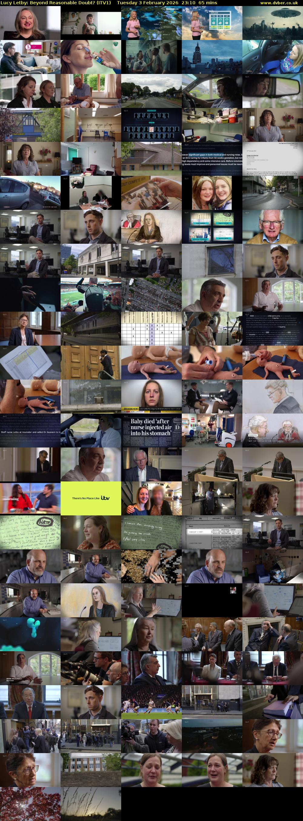 Lucy Letby: Beyond Reasonable Doubt? (ITV1) Tuesday 3 February 2026 23:10 - 00:15