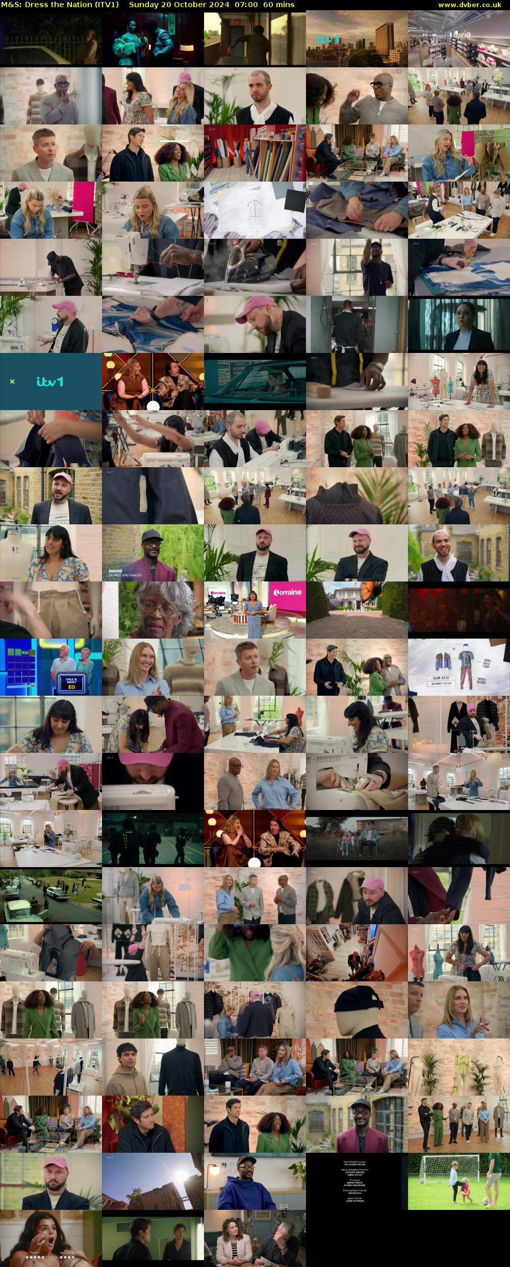 M&S: Dress the Nation (ITV1) Sunday 20 October 2024 07:00 - 08:00
