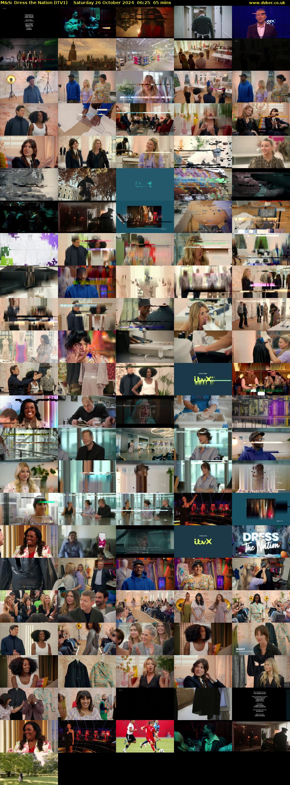 M&S: Dress the Nation (ITV1) Saturday 26 October 2024 06:25 - 07:30