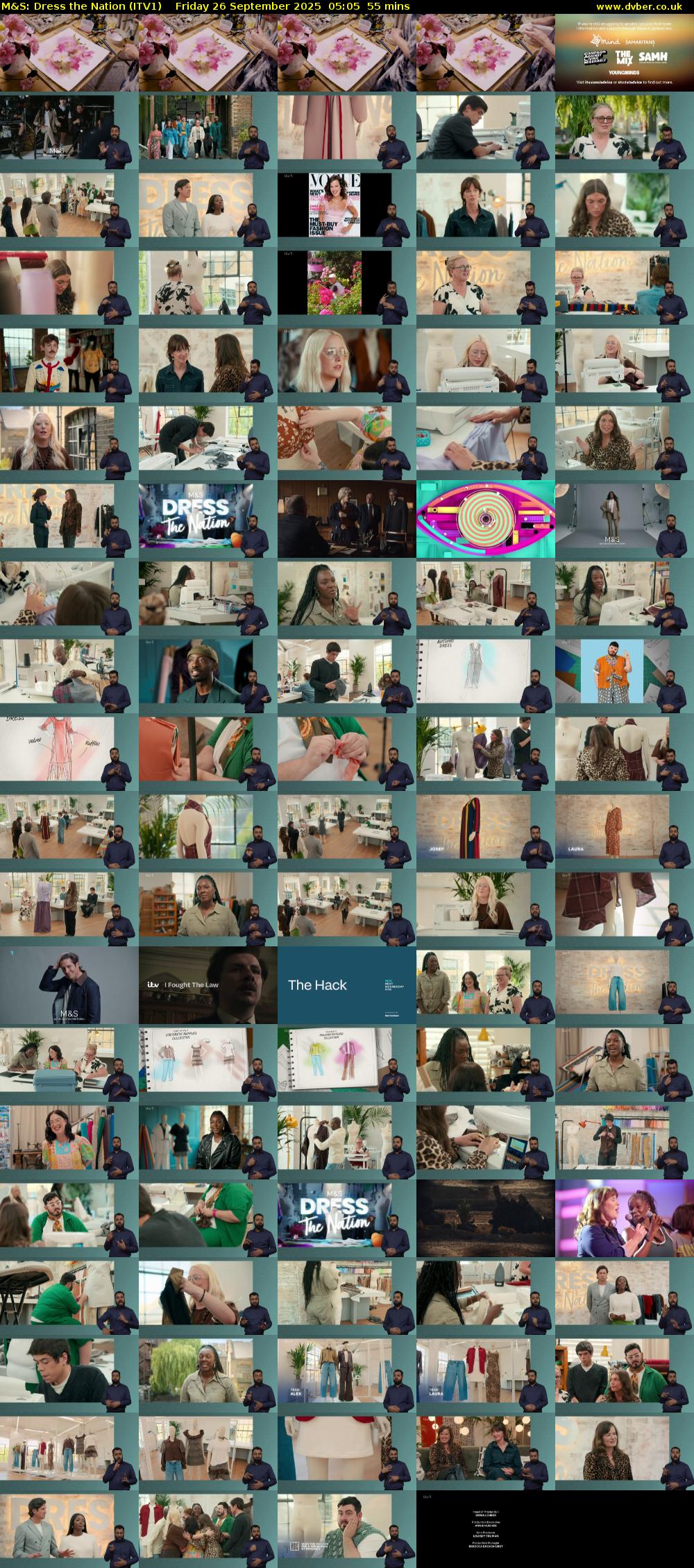 M&S: Dress the Nation (ITV1) Friday 26 September 2025 05:05 - 06:00
