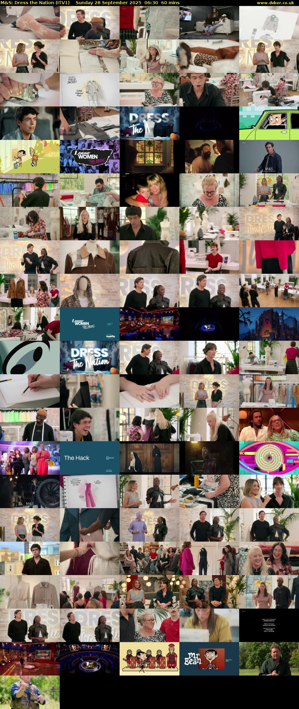 M&S: Dress the Nation (ITV1) Sunday 28 September 2025 06:30 - 07:30