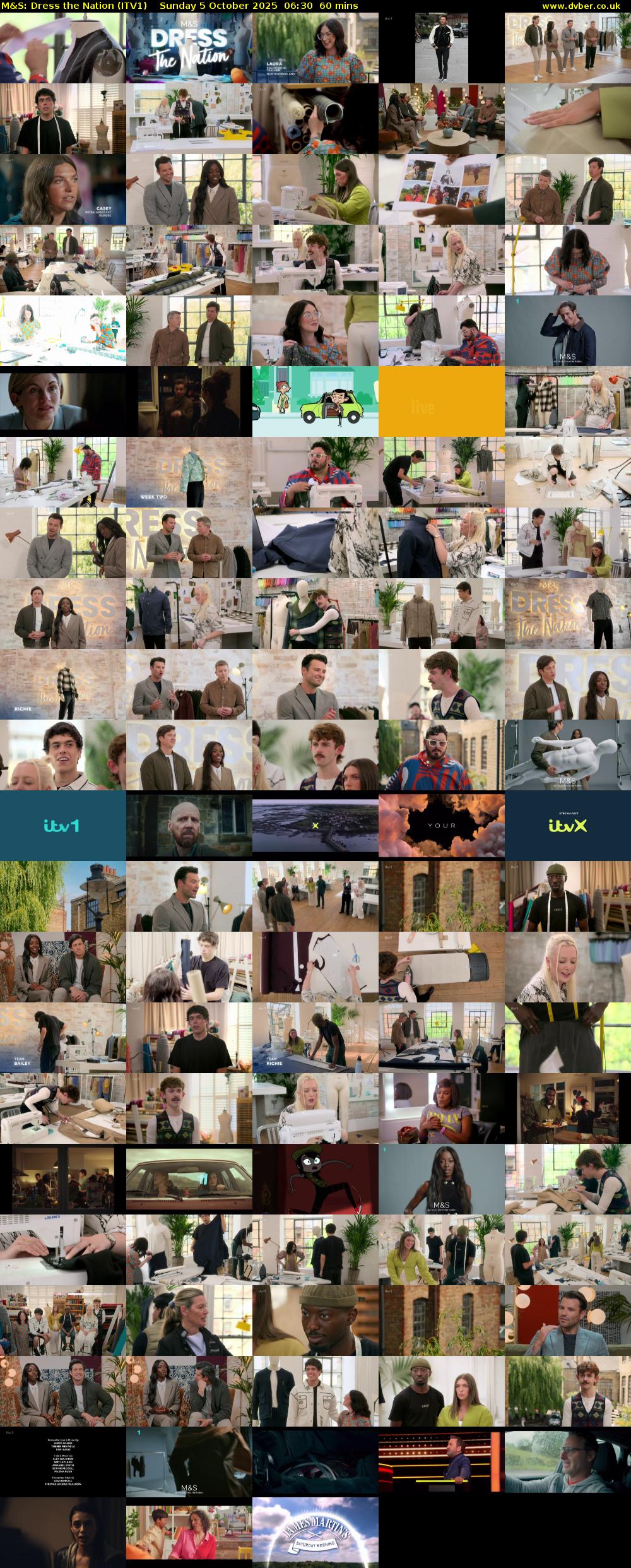 M&S: Dress the Nation (ITV1) Sunday 5 October 2025 06:30 - 07:30