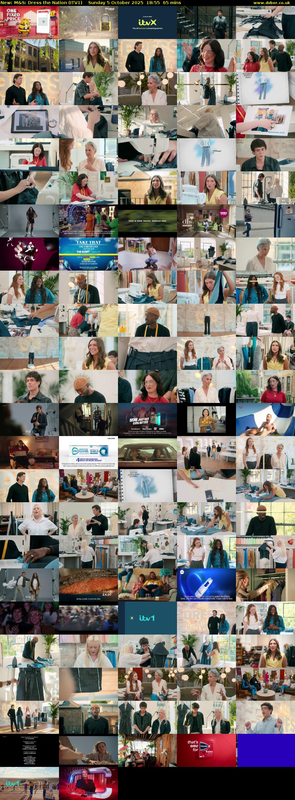 M&S: Dress the Nation (ITV1) Sunday 5 October 2025 18:55 - 20:00