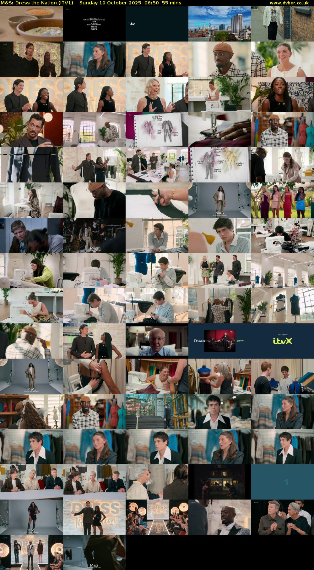 M&S: Dress the Nation (ITV1) Sunday 19 October 2025 06:50 - 07:45