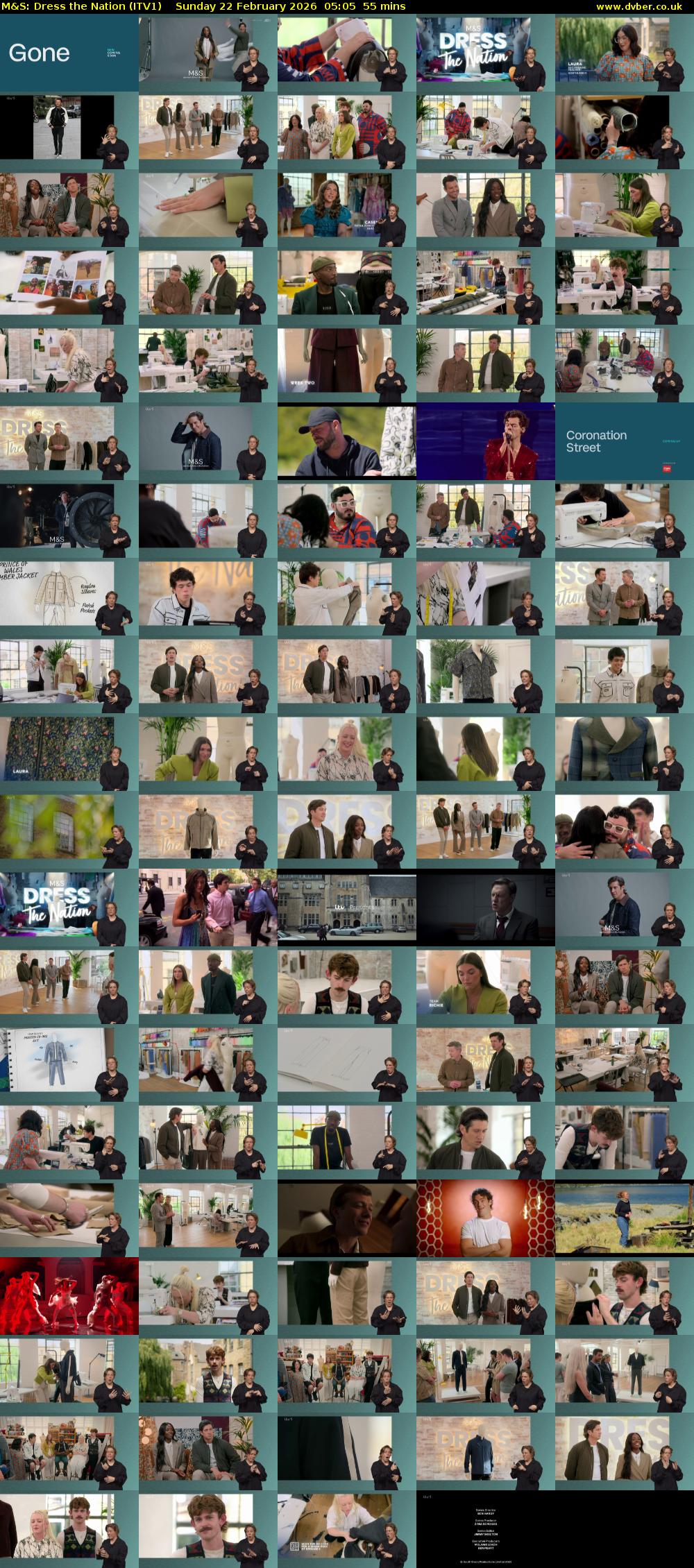 M&S: Dress the Nation (ITV1) Sunday 22 February 2026 05:05 - 06:00