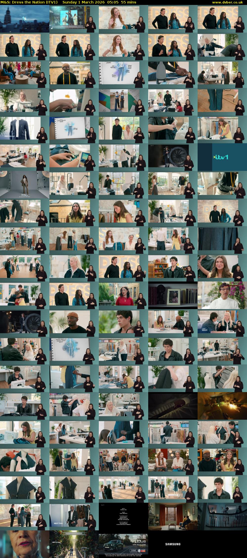 M&S: Dress the Nation (ITV1) Sunday 1 March 2026 05:05 - 06:00