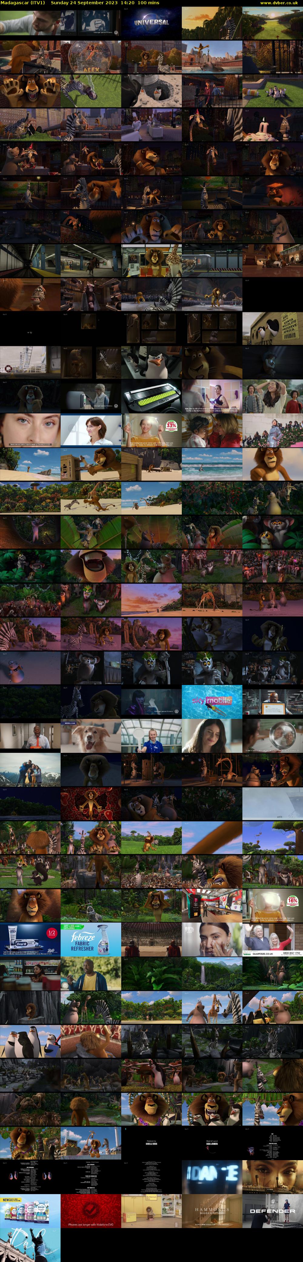 Madagascar (ITV1) Sunday 24 September 2023 14:20 - 16:00