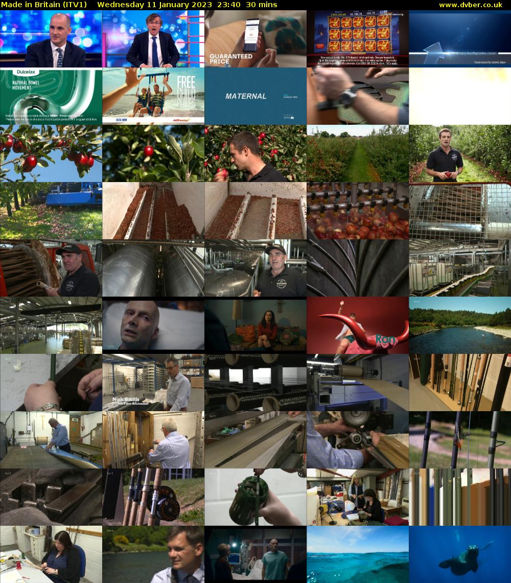 Made in Britain (ITV1) Wednesday 11 January 2023 23:40 - 00:10
