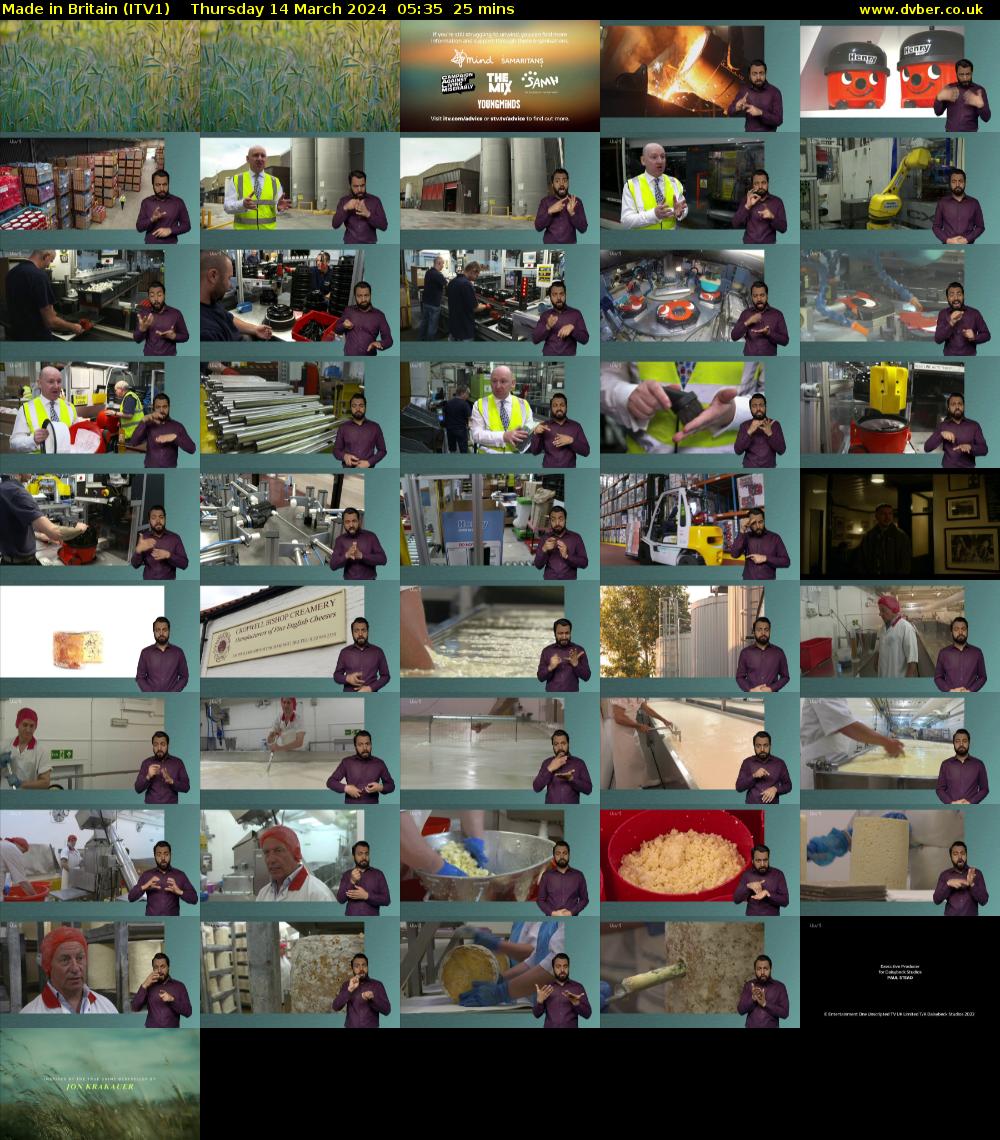Made in Britain (ITV1) Thursday 14 March 2024 05:35 - 06:00