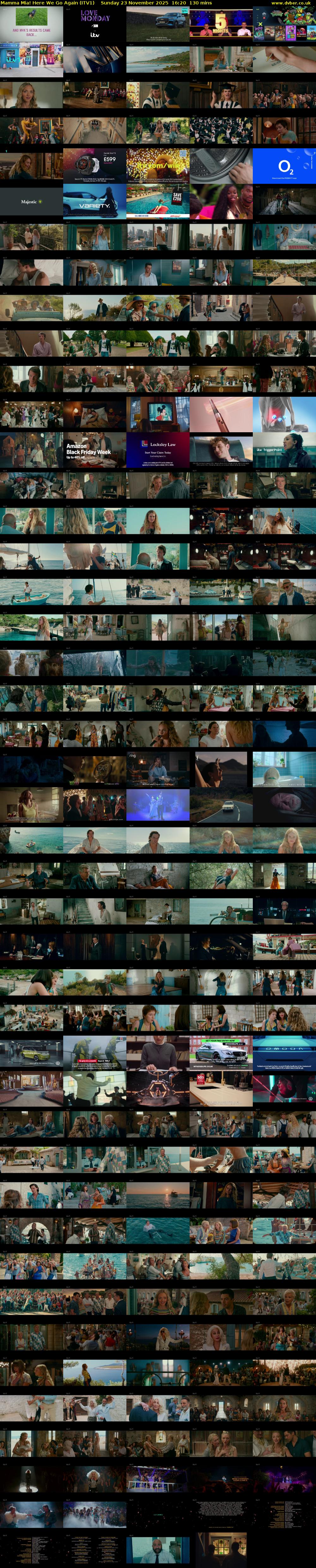 Mamma Mia! Here We Go Again (ITV1) Sunday 23 November 2025 16:20 - 18:30