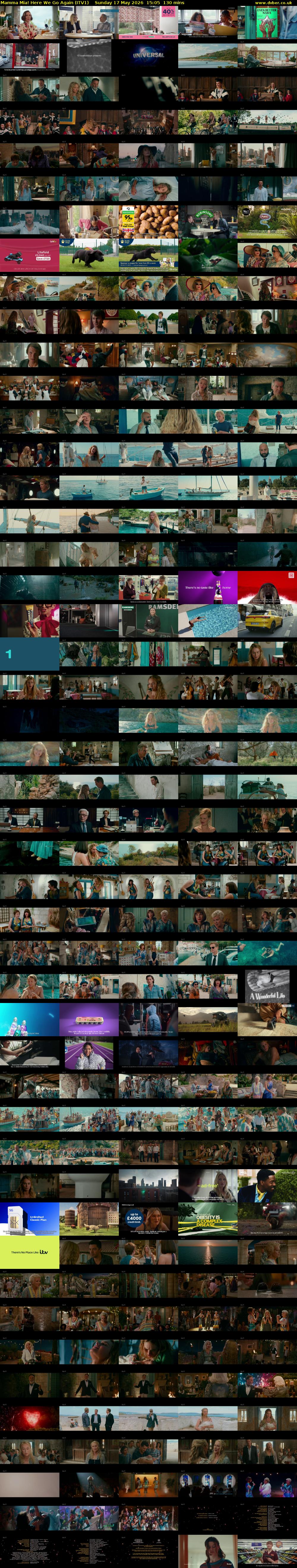 Mamma Mia! Here We Go Again (ITV1) Sunday 17 May 2026 15:05 - 17:15