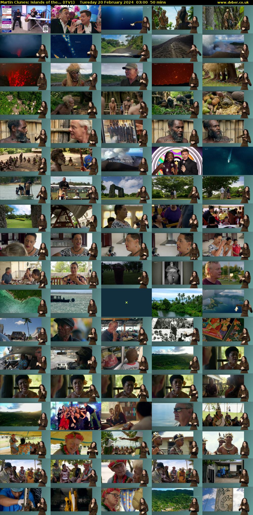 Martin Clunes: Islands of the... (ITV1) Tuesday 20 February 2024 03:00 - 03:50