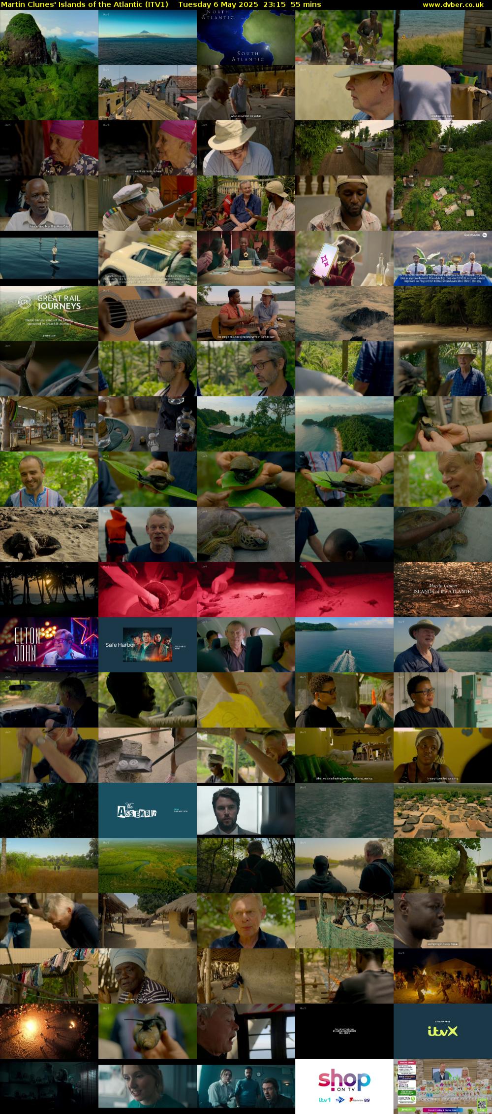 Martin Clunes' Islands of the Atlantic (ITV1) Tuesday 6 May 2025 23:15 - 00:10