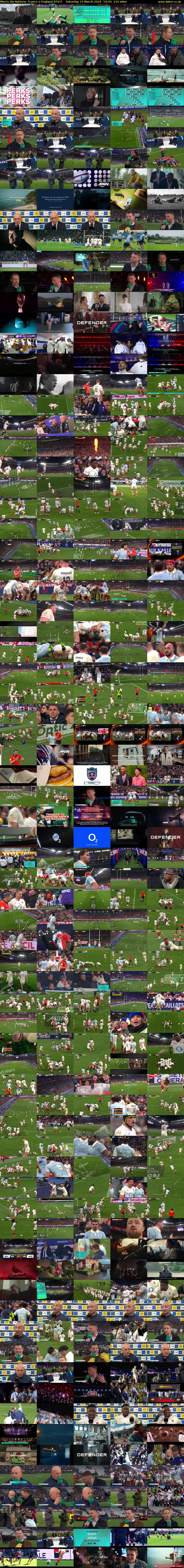 Men's Six Nations: France v England (ITV1) Saturday 14 March 2026 19:20 - 22:50