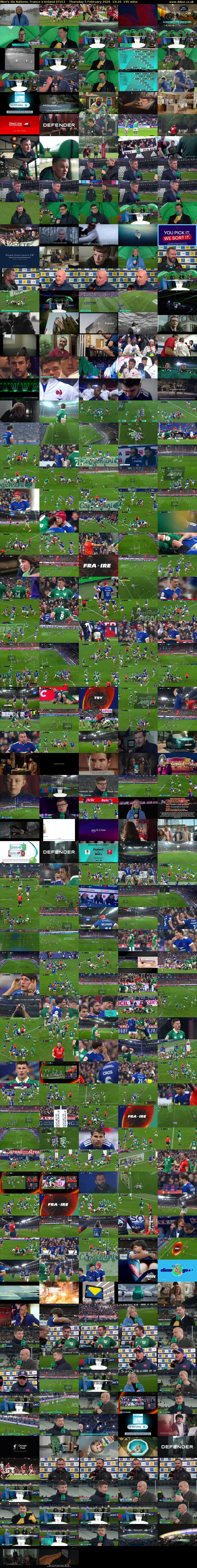 Men's Six Nations: France v Ireland (ITV1) Thursday 5 February 2026 19:20 - 22:35