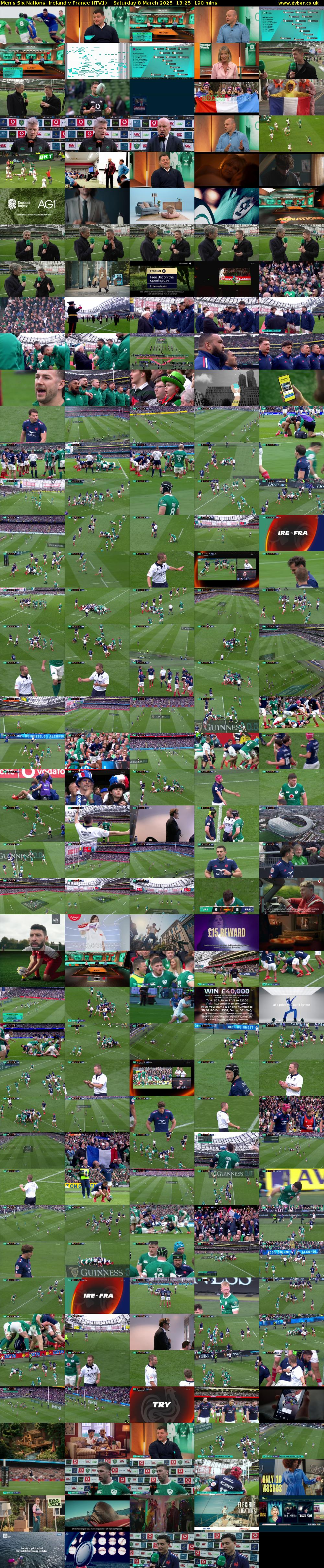 Men's Six Nations: Ireland v France (ITV1) Saturday 8 March 2025 13:25 - 16:35