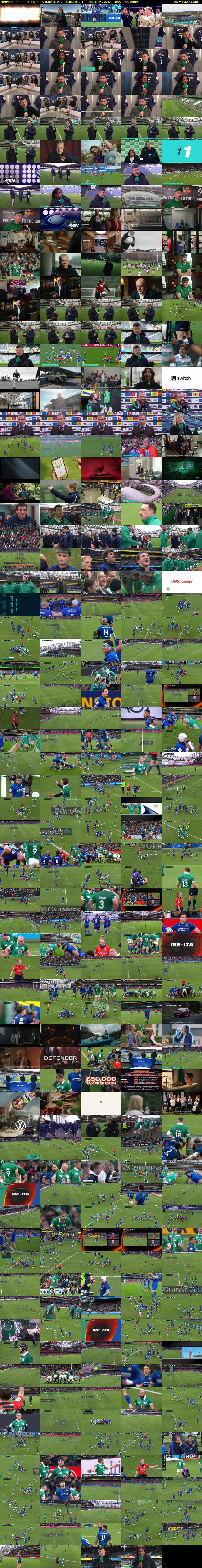 Men's Six Nations: Ireland v Italy (ITV1) Saturday 14 February 2026 13:00 - 16:10