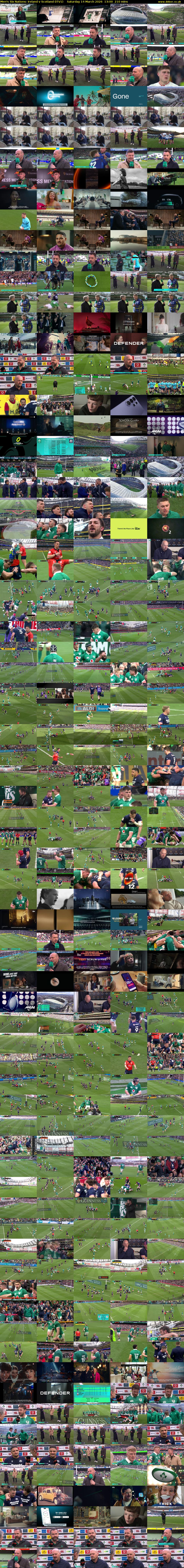 Men's Six Nations: Ireland v Scotland (ITV1) Saturday 14 March 2026 13:00 - 16:30