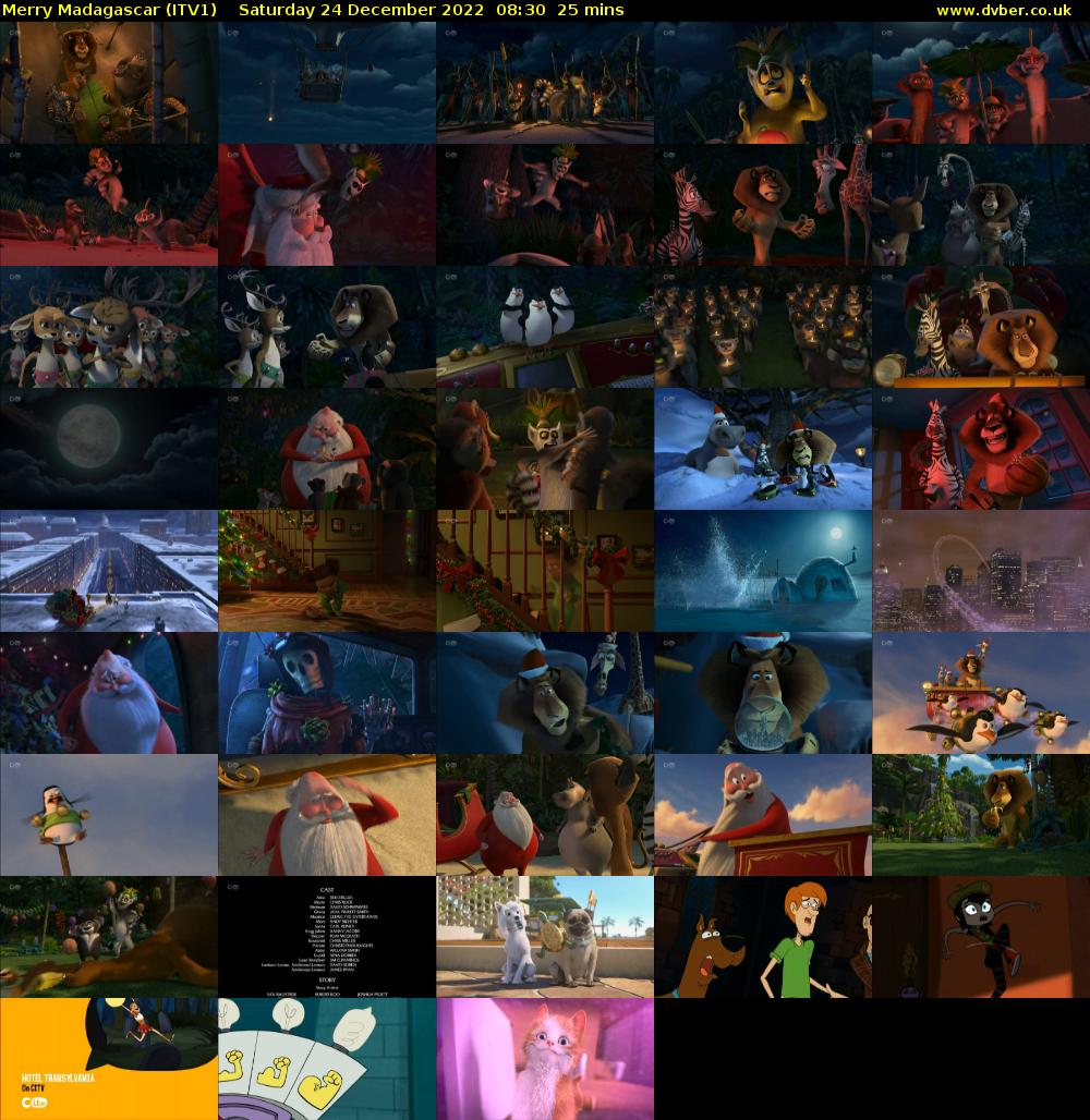 Merry Madagascar (ITV1) Saturday 24 December 2022 08:30 - 08:55