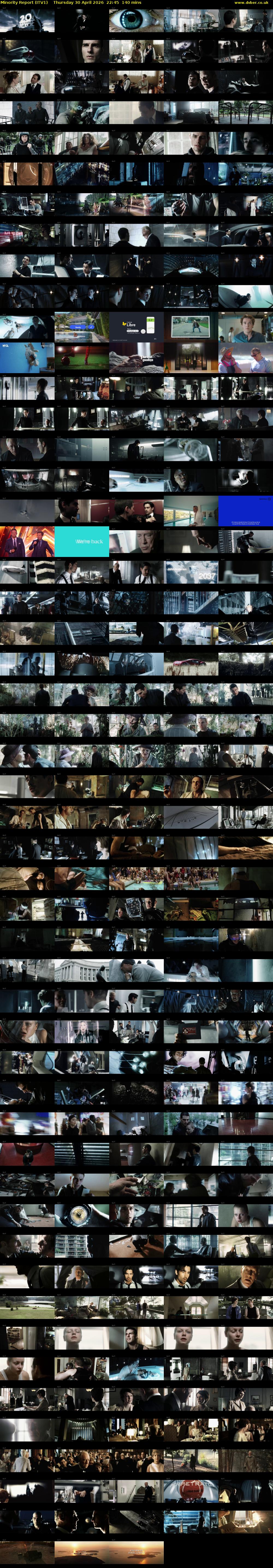Minority Report (ITV1) Thursday 30 April 2026 22:45 - 01:05