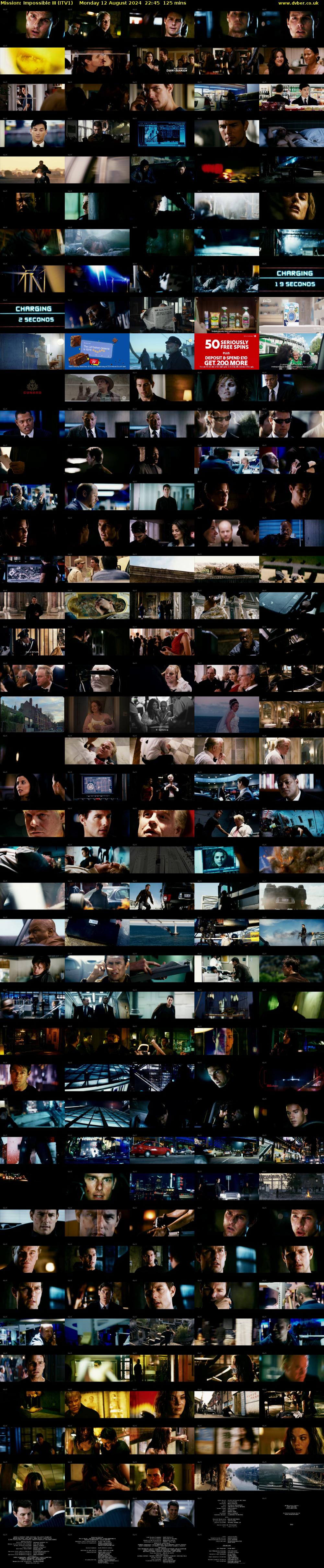 Mission: Impossible III (ITV1) Monday 12 August 2024 22:45 - 00:50