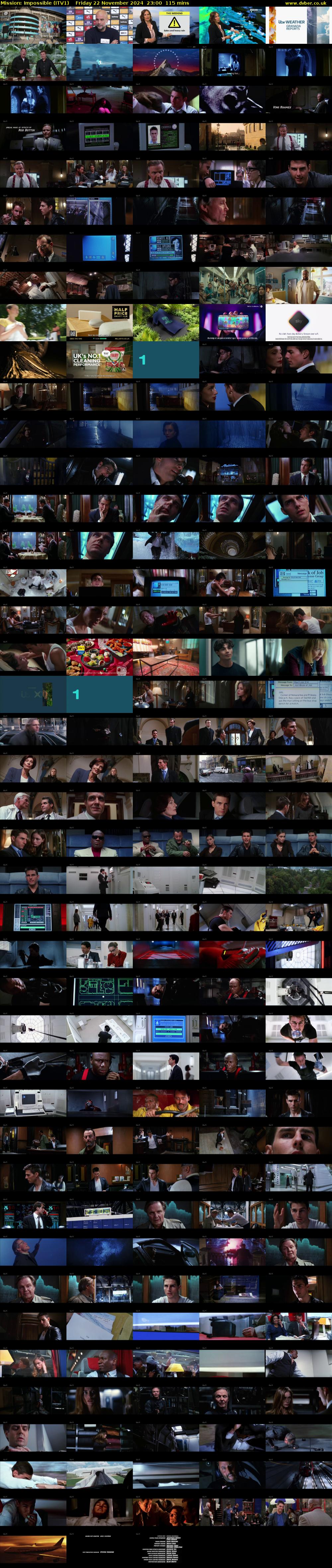 Mission: Impossible (ITV1) Friday 22 November 2024 23:00 - 00:55